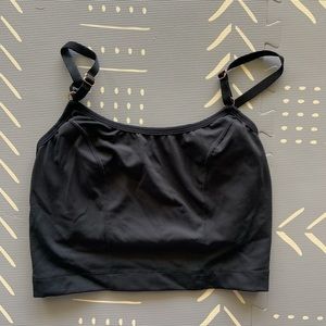 Davin & Adley Amelia Pumping & Nursing Crop Cami Medium Black